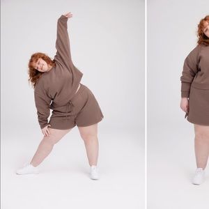 Taro Cropped Sweatshirt by Girlfriend Collective